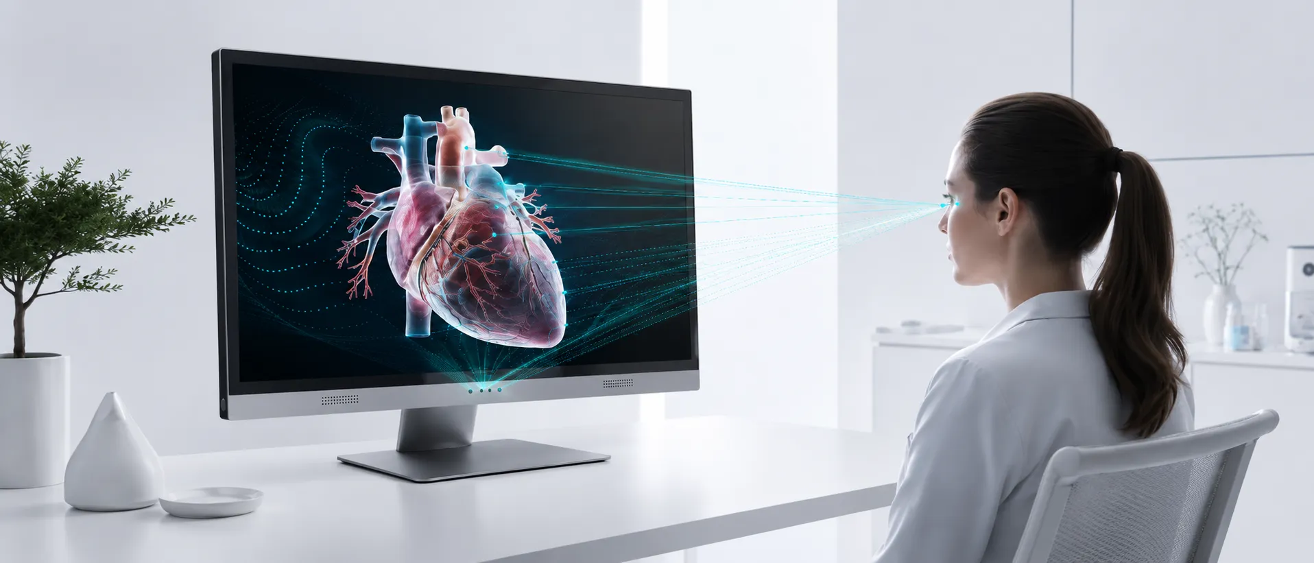 Eye Tracking visual for 3DV spatial display.