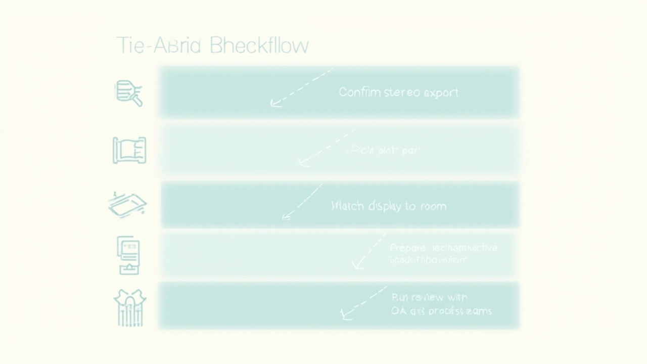 Checklist of preparation steps for adding spatial 3D review to an electronics X-ray workflow