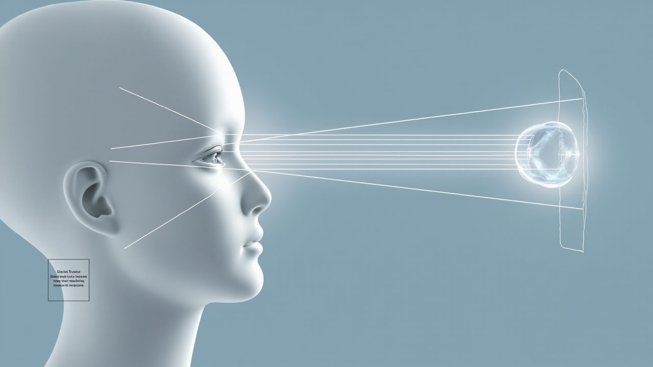 Diagram showing two eyes viewing slightly offset images that fuse into a single depth perception